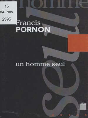 cover image of Un homme seul